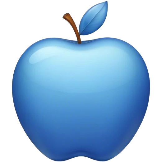 blue apple emoji emoji