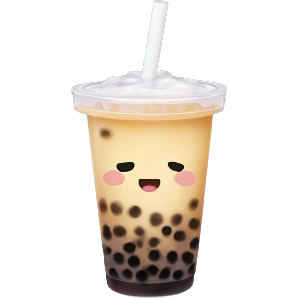 Bubble tea gossping  emoji