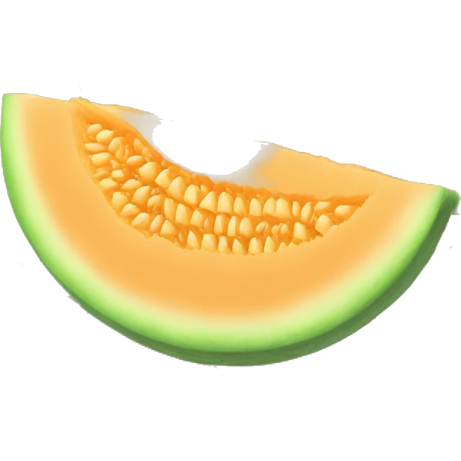 3D muskmelon  emoji