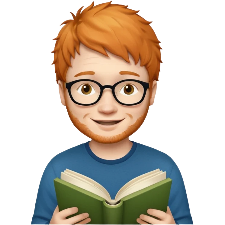 ed sheran read book emoji