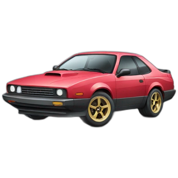 a car drifting emoji
