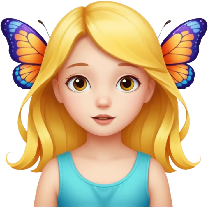 What a beautiful little girl is born and blossoms into a beautiful butterfly ￼ emoji
