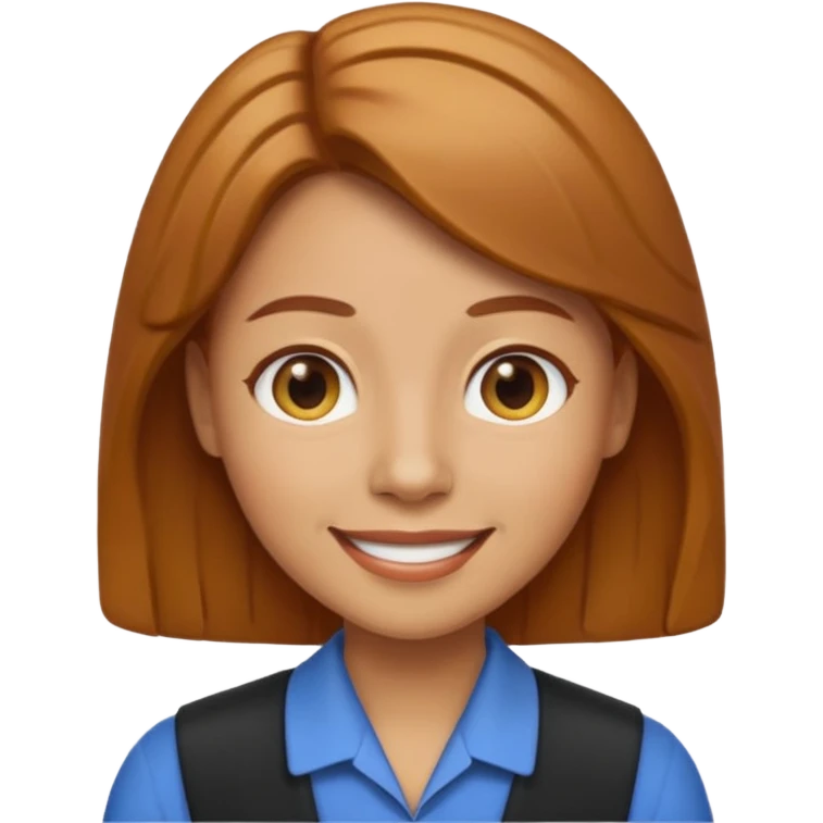 teacher emoji caramel hair light skin emoji