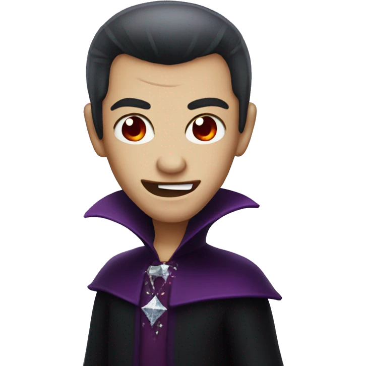 sparkly vampire emoji