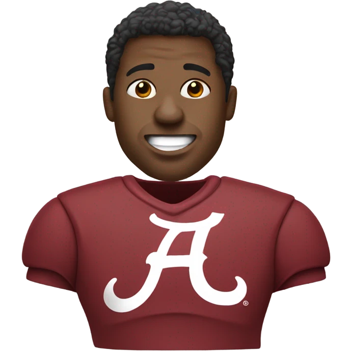 Alabama crimson tide fan emoji