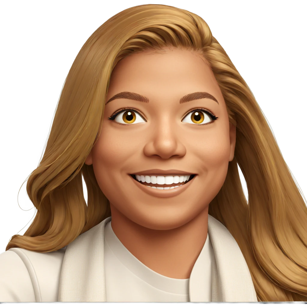 smiling girl with long hair emoji