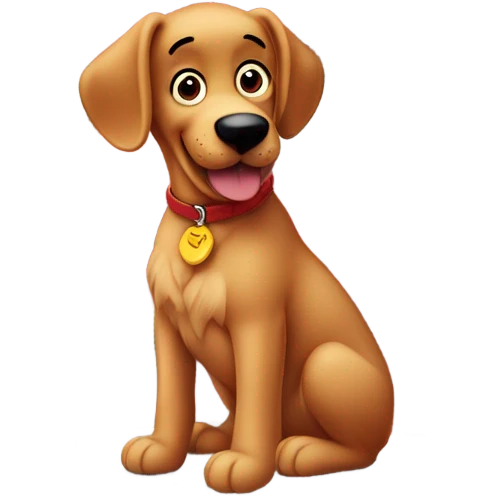  addict clifford the big red dog on top of a building emoji