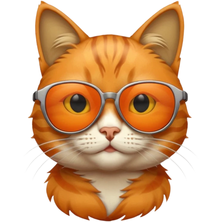 Cat wearing sunglasses emoji