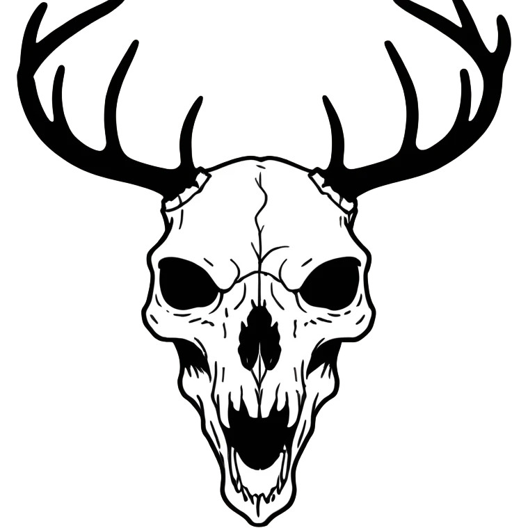 Wendigo deer skull emoji