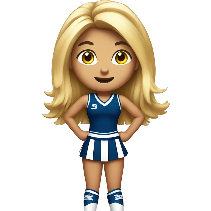 Sassy cheerleader emoji