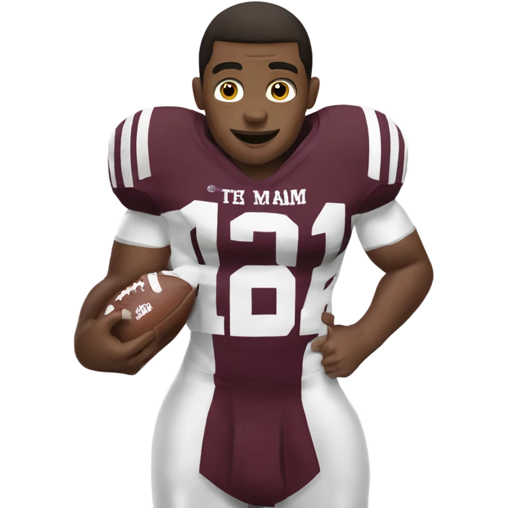 Texas a&m 12th man football player holding up a thumb emoji