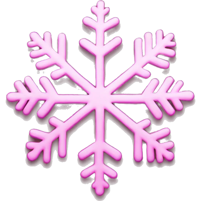 pink snowflake  emoji