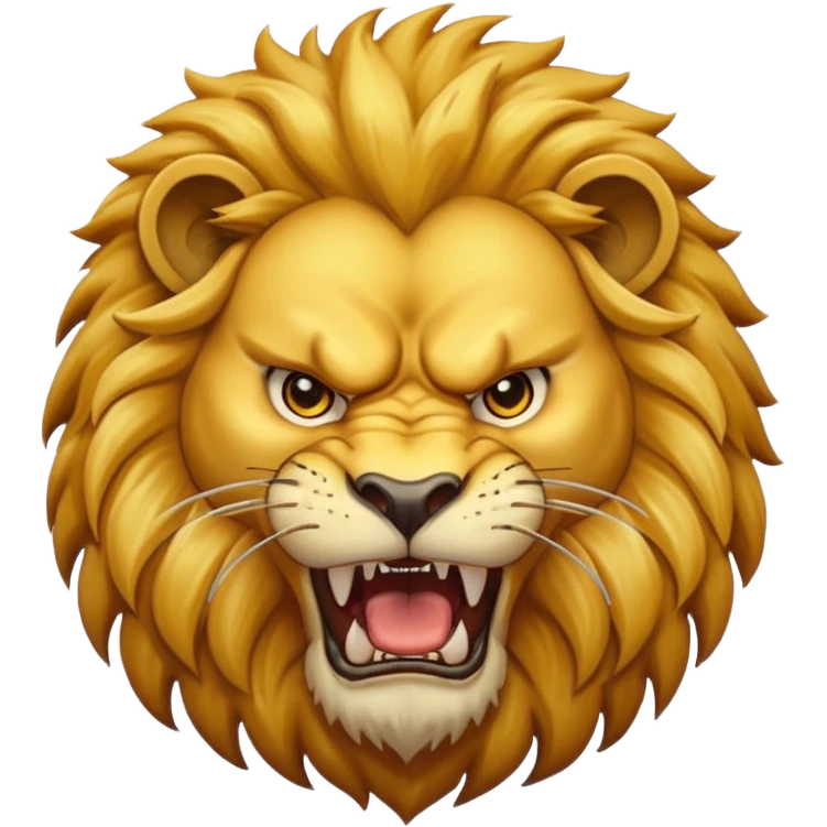 Angry lion emoji