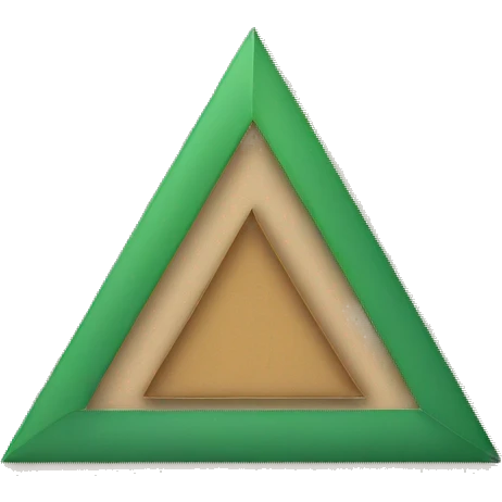 Circle and triangle in a box seperately  emoji