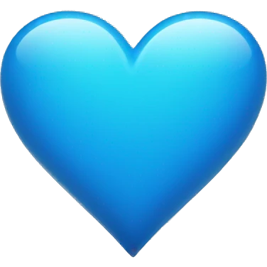 blue heart  emoji