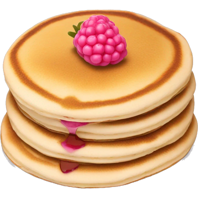 pancakes light pink berry emoji