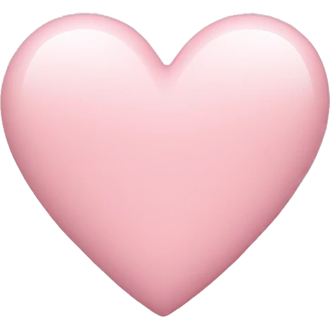 Light pink heart emoji