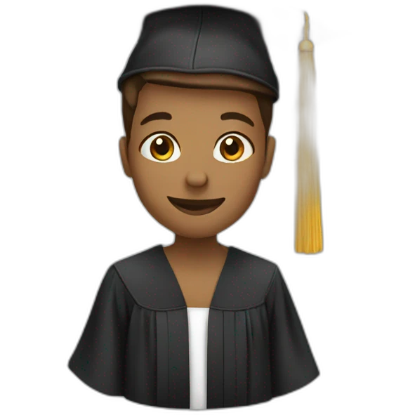 student graduating emoji