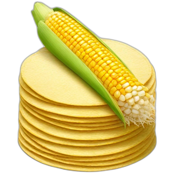 Small Stack of corn tortillas emoji