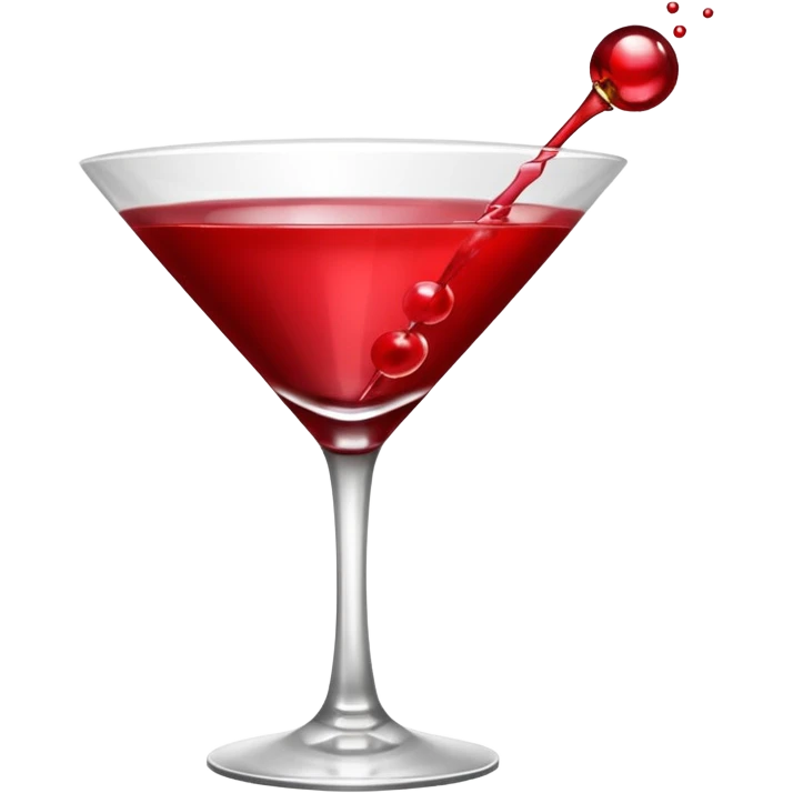 red martini with foam top emoji
