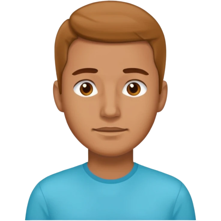 vaikinas su cyan marškinėliais emoji