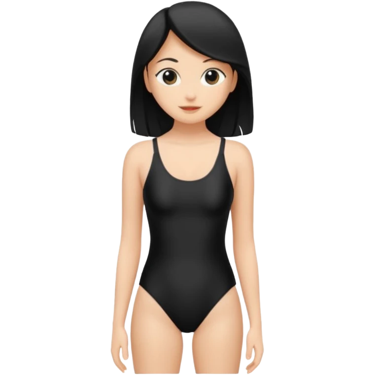 black swimsuit no human emoji