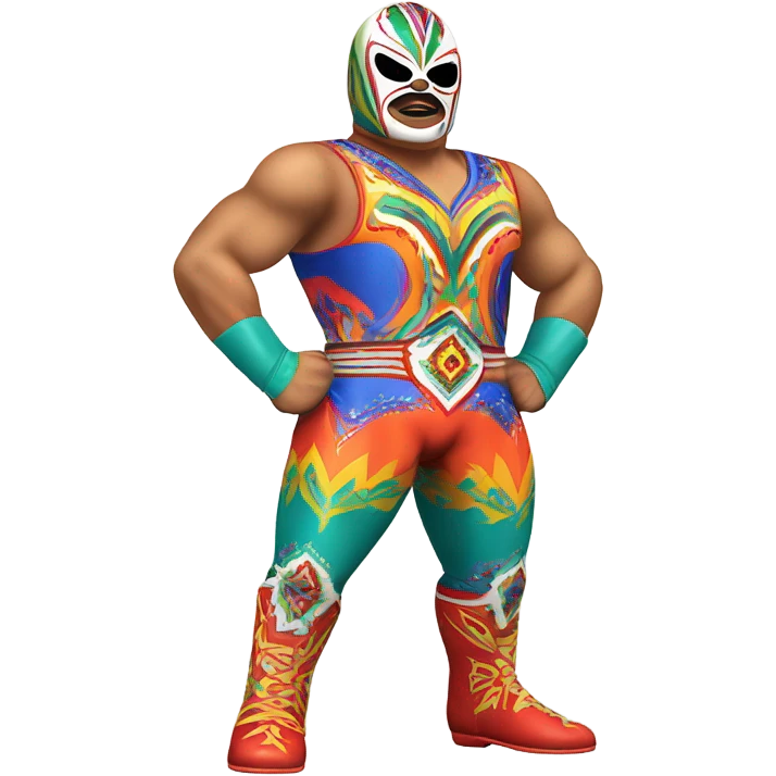 Mexican wrestler emoji