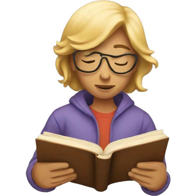Person reading a book  emoji