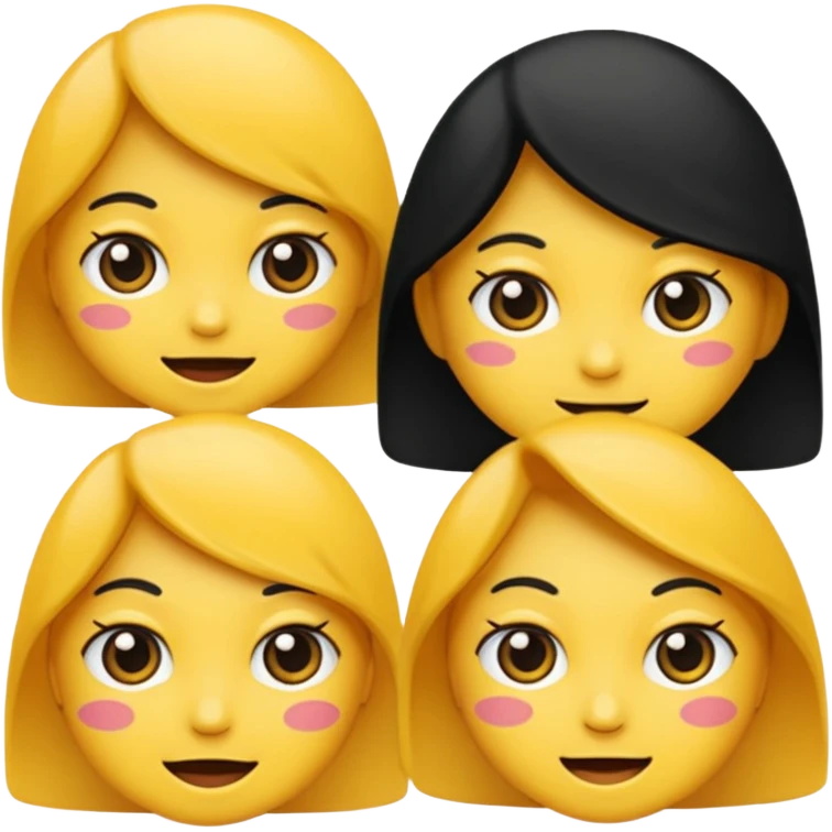 emoji rubah berwarna hitam putih emoji