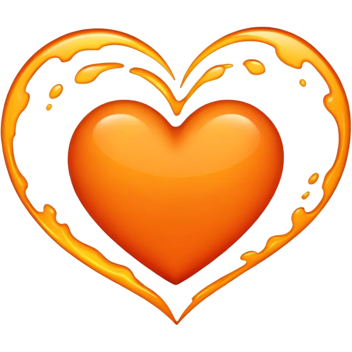 Corazón anaranjado  emoji