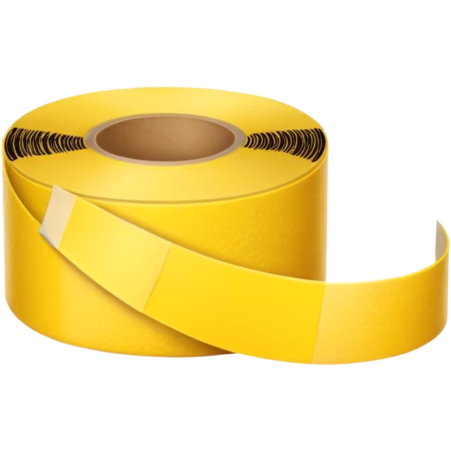 Generate me yellow tape on a roll emoji
