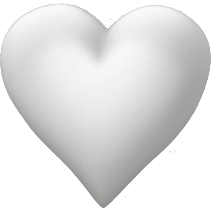 Corazón blanco con una L dentro emoji