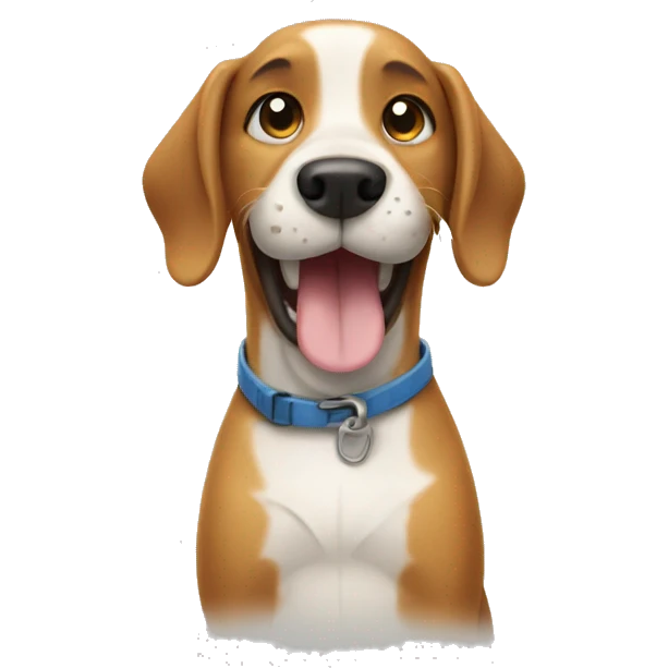 Dog with thumbs up emoji