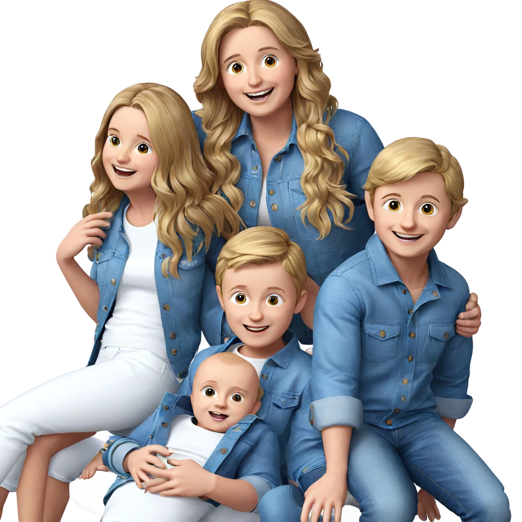happy friends having fun emoji