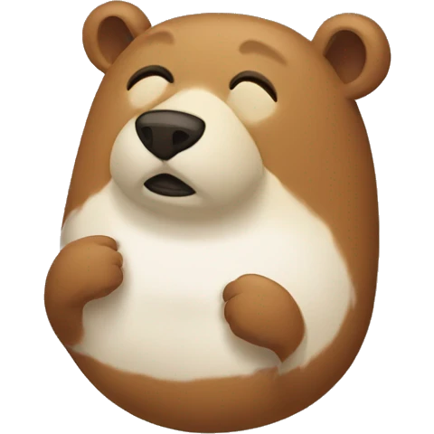 Uno oso dormilon emoji
