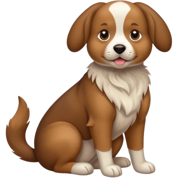 different dog full image sitting emoji