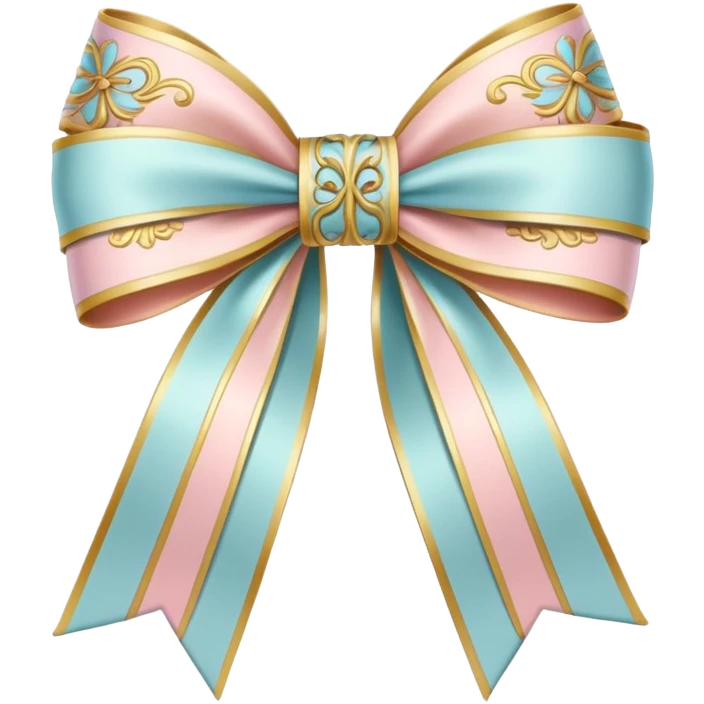 rococo regency cute ribbon emoji