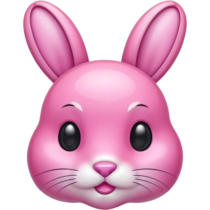 crystallized bunny pink emoji