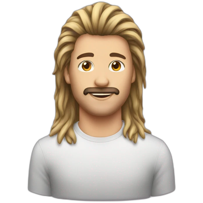 mullet hair emoji