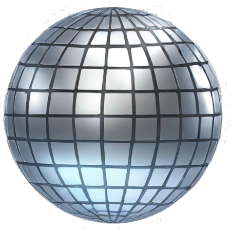 silver disco ball emoji