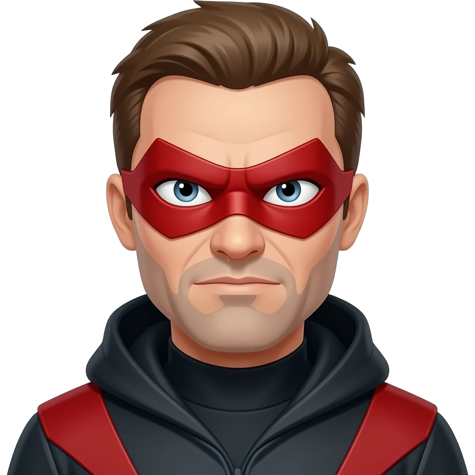 cyclops from x men with iconic red visor that fully covers eyes emoji