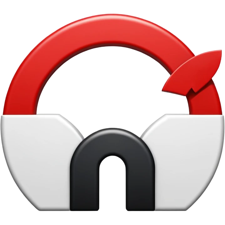 Représente moi une borne kilométrique rouge et blanche avec le chiffre N7. le bas est un rectangle blanc et le haut est en demi cercle rouge ayant la même largeur que le rectangle blanc. emoji