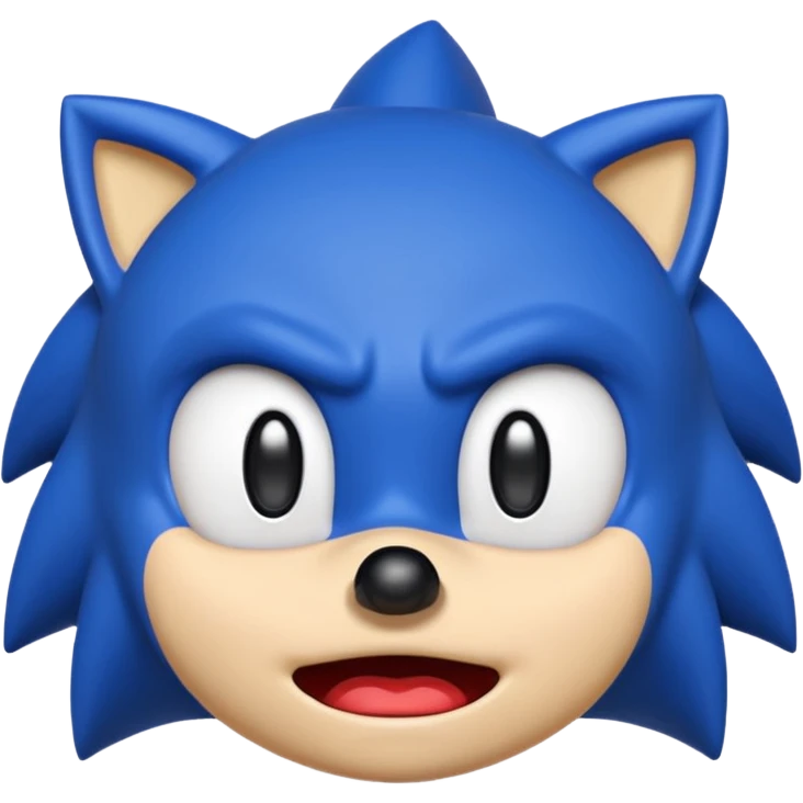Sonic the hedgehog emoji that looks ugly and crying  emoji