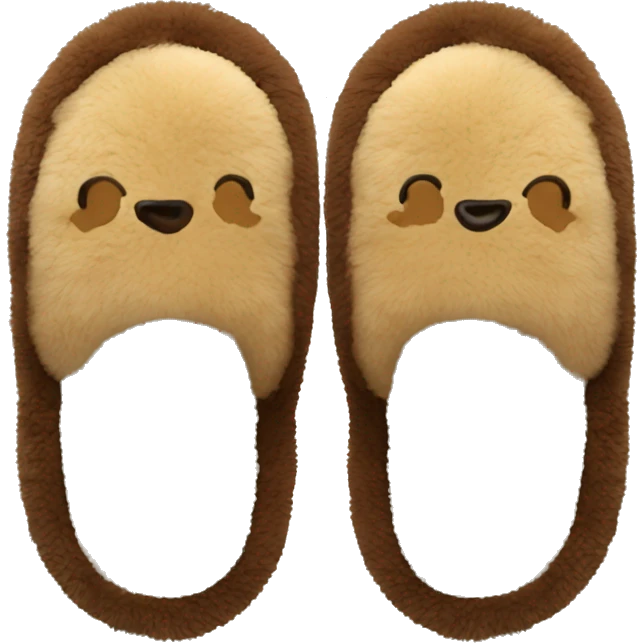 comfy fuzzy slippers emoji