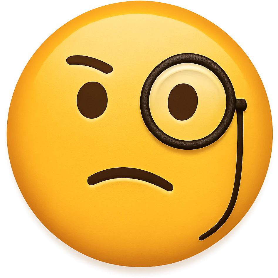 face with monocle emoji emoji