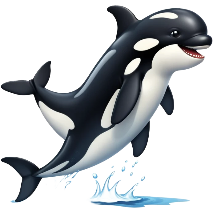 orca with dog legs emoji