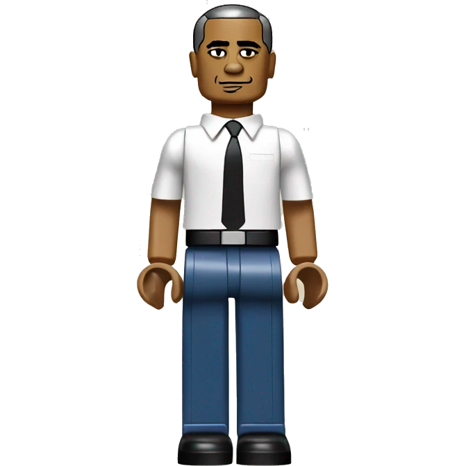 BARACK OBAMA full body lego emoji