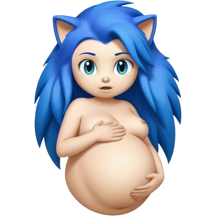 Pregnant sonic emoji