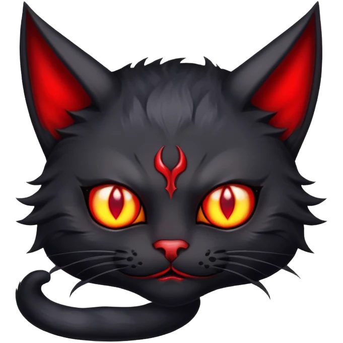 Un gatto travestito da demone  emoji