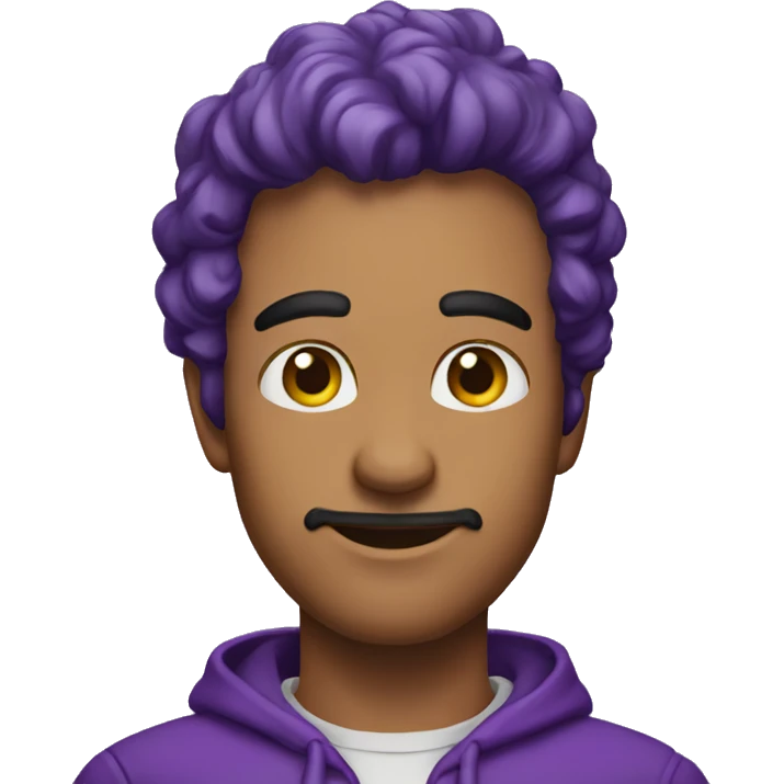 HOMEM TOPETE ROXO emoji